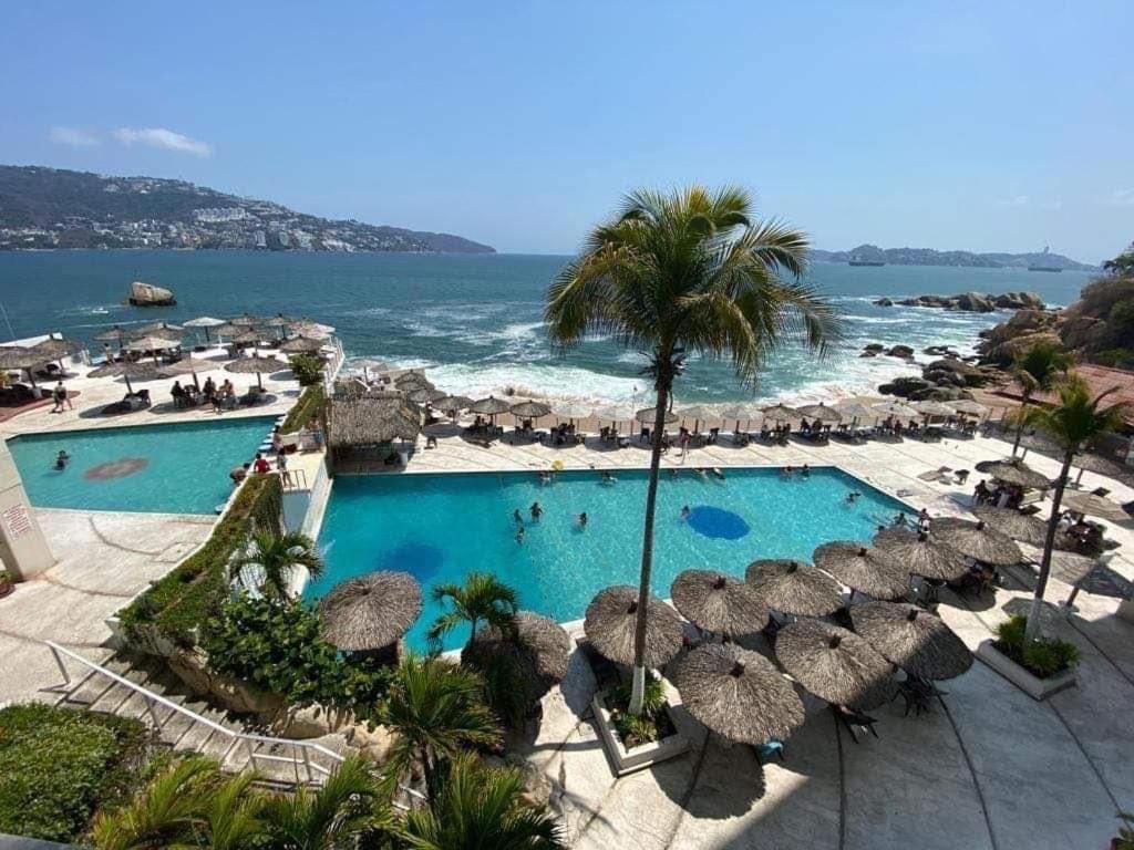 Hotel Torres Gemelas Vista Al Mar A Pie De Playa Acapulco Exterior foto