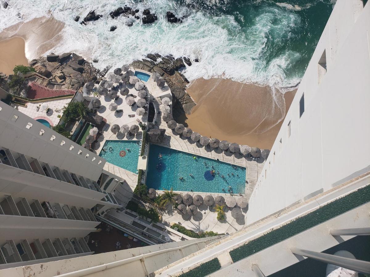 Hotel Torres Gemelas Vista Al Mar A Pie De Playa Acapulco Exterior foto